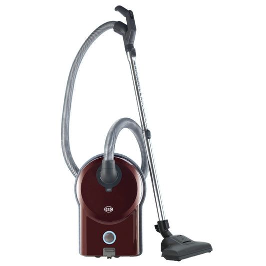 SEBO Airbelt D1 Turbo canister vacuum cleaner in black cherry lava