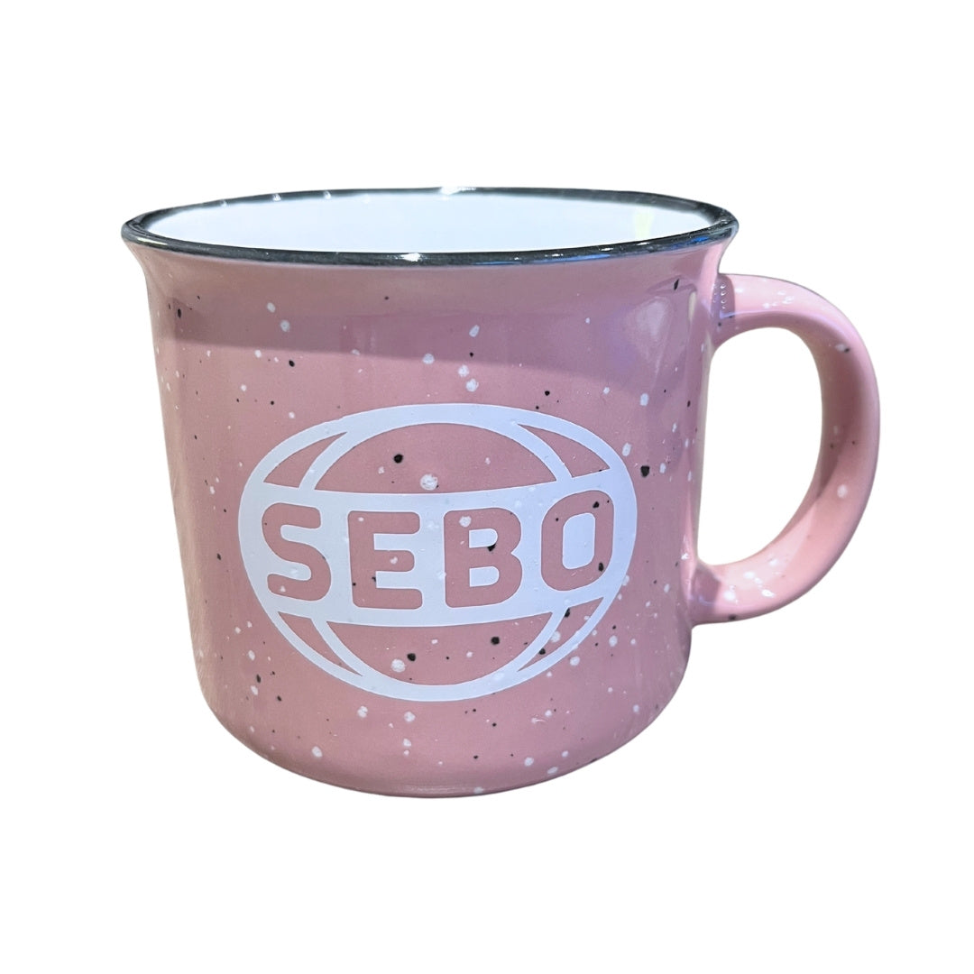 SEBO Camp-Style Ceramic Mug in Pink