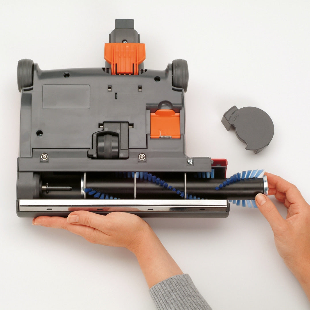 SEBO Airbelt K-series easy brush roller removal for cleaning
