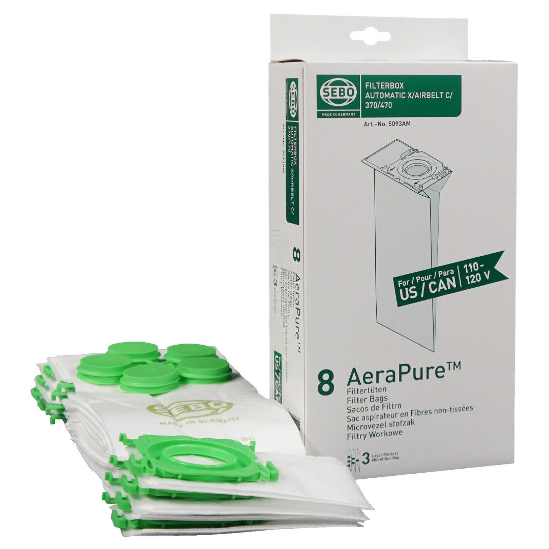 SEBO X, G, C, & MECHANICAL AeraPure™ Filter Bags