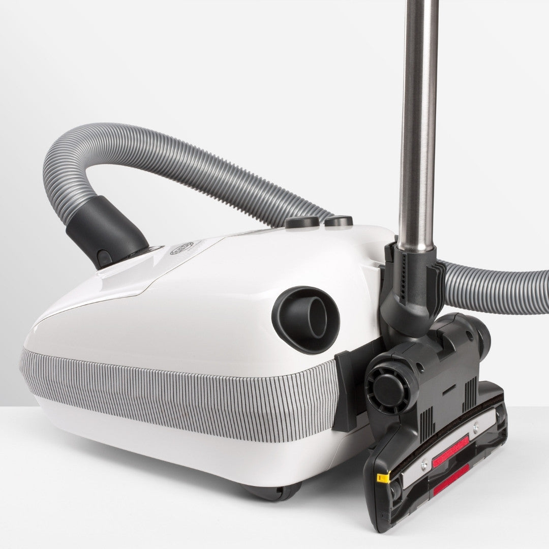 SEBO Airbelt E convenient storage and parking nodes for standing the wand upright with the vacuum