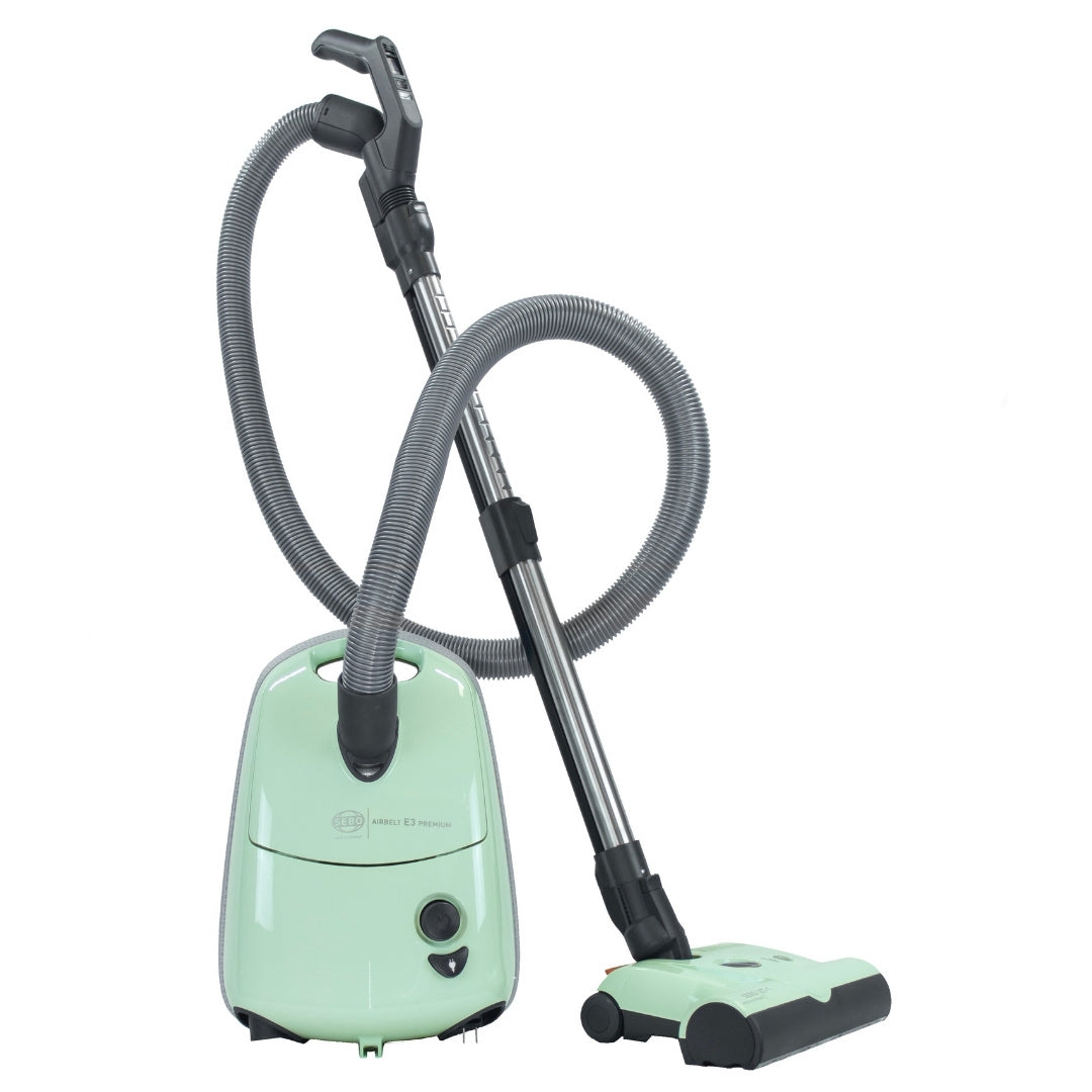 SEBO Airbelt E3 Premium Canister Vacuum Cleaner in pastel mint